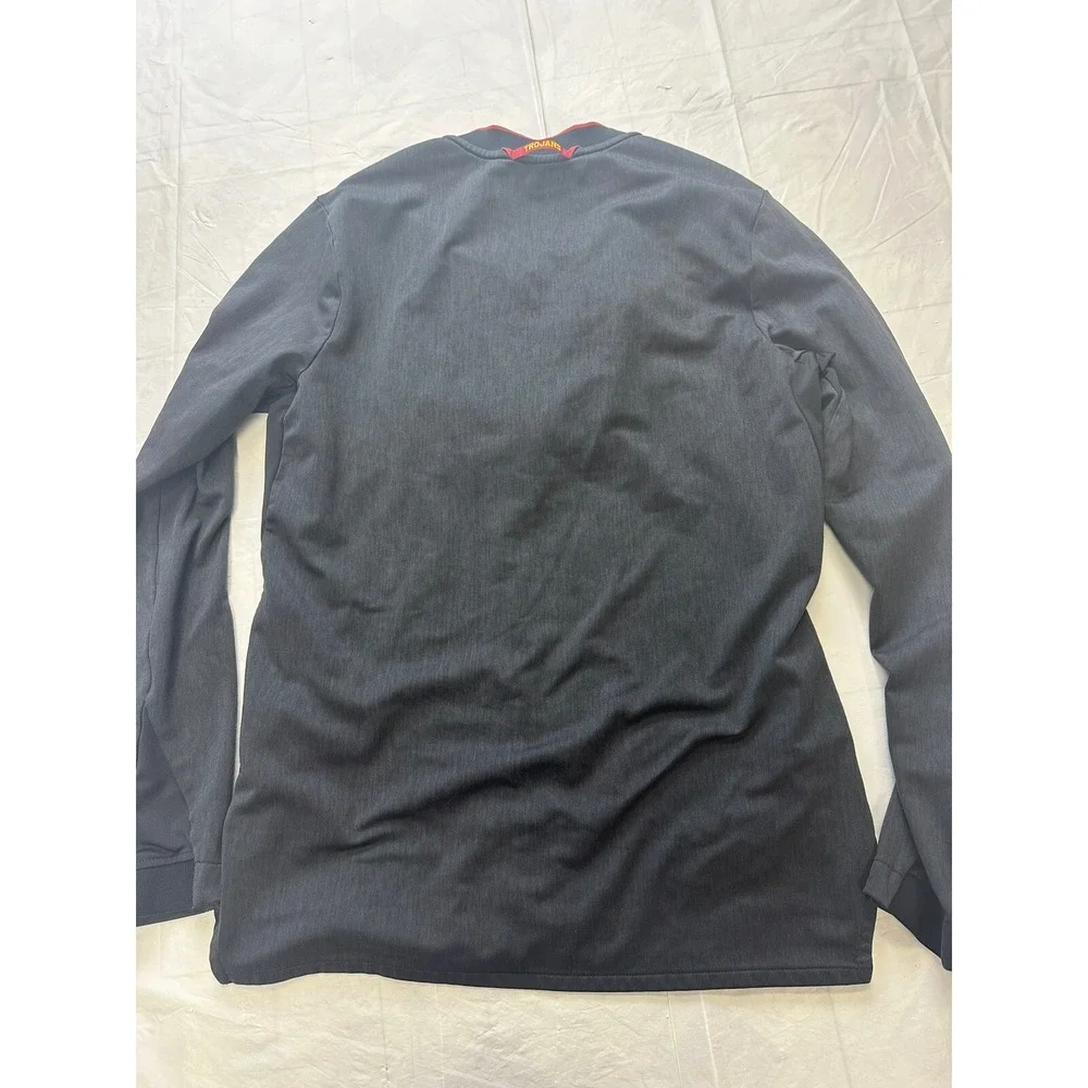 University Southern California USC Black Nike Dri-fit Pullover Quarter Zip Small